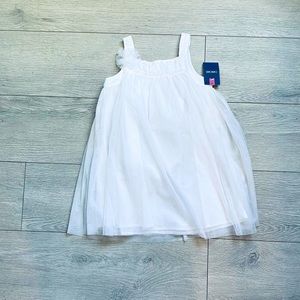NWT Girls White Tulle Dress